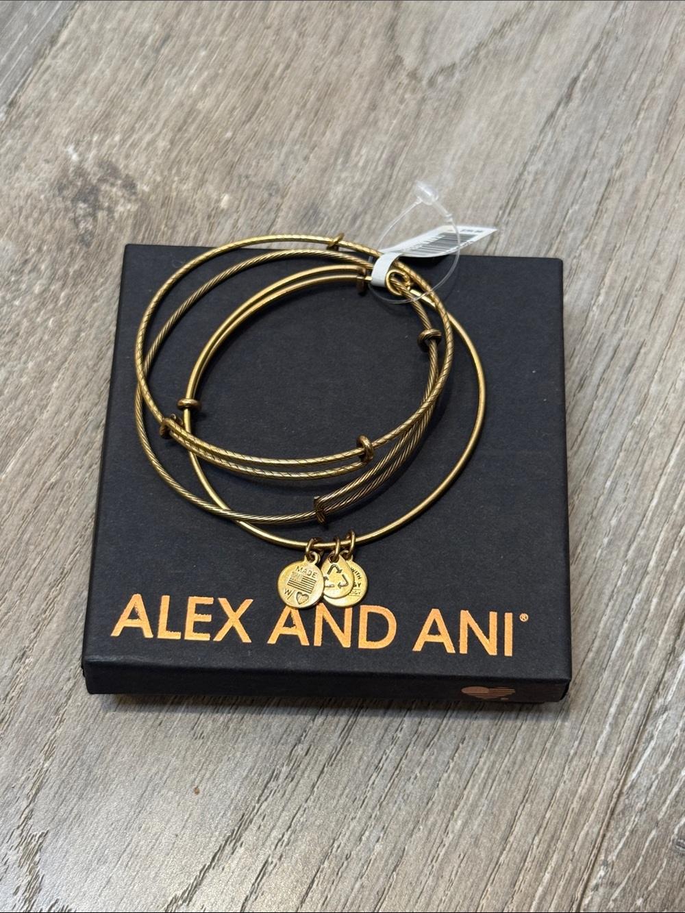 Alex and Ani Gold Tone Multi-Bangle Bracelet Set CB